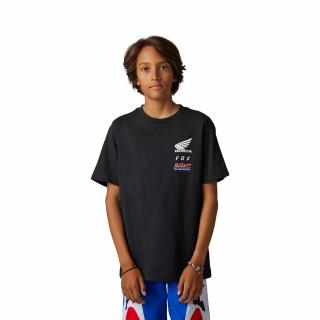 Dětské triko Fox Youth Fox X Honda Ss Tee - Black Velikost: YL