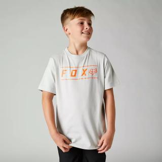 Dětské triko Fox Youth Pinnacle Ss Tee - Light Grey Velikost: YL