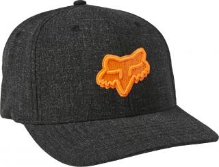 Pánská čepice Fox Transposition Flexfit Hat Black/Orange Velikost: L/XL