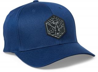 Pánská kšiltovka Fox Caveaut Flexfit Hat - Deep Cobalt Velikost: S/M