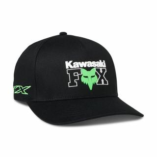 Pánská kšiltovka Fox Fox X Kawi Flexfit Hat - Black Velikost: L/XL