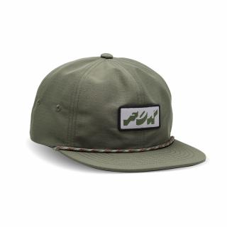 Pánská kšiltovka Fox Leo Adjustable Hat - Olive Green