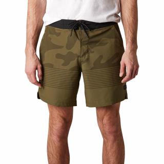 Pánské plavky Fox Vzns Camo Hybrid Short - Olive Green Velikost: L