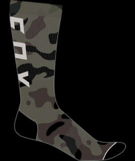 Pánské ponožky Fox Camo Cushioned Crew Sock - Green Camo Velikost: L/XL