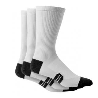 Pánské ponožky Fox Level Up Crew Sock 3Pk - White Velikost: L/XL