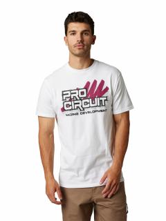 Pánské tričko Fox Pro Circuit Prem Ss Tee - Optic White Velikost: M