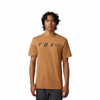 Pánské triko Fox Absolute Ss Prem Tee - Cognac Velikost: 2X