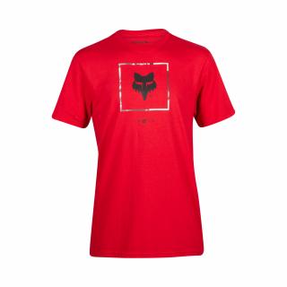Pánské triko Fox Atlas Ss Prem Tee - Flame Red Velikost: L