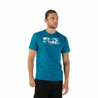 Pánské triko Fox Cienega Ss Prem Tee - Maui Blue Velikost: M