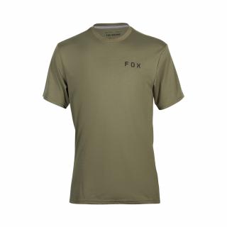 Pánské triko Fox Dynamic Ss Tech Tee - Olive Green Velikost: L