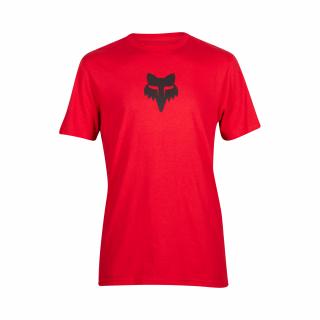 Pánské triko Fox Fox Head Ss Prem Tee - Flame Red Velikost: L