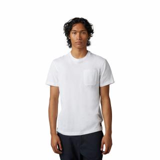 Pánské triko Fox Level Up Ss Pkt Tee - White Velikost: L