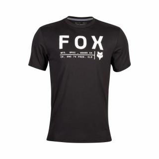 Pánské triko Fox Non Stop Ss Tech Tee - Black Velikost: L