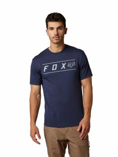 Pánské triko Fox Pinnacle Ss Tech Tee - Heather Deep Cobalt Velikost: 2X