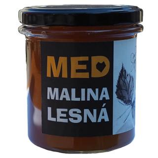 Med Malina lesní 450 g (Kvalitní med vyrobený včelami, objem 450 g)