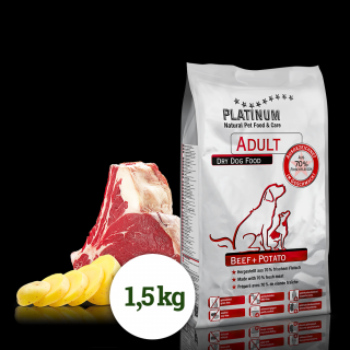 Platinum Adult Beef&Potatoes - Hovězí s bramborem 1,5kg