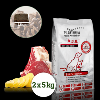 Platinum Adult Beef&Potatoes - Hovězí s bramborem 10kg