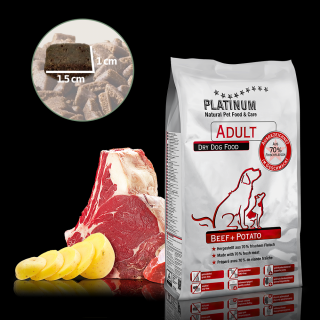 Platinum Adult Beef&Potatoes - Hovězí s bramborem 5kg