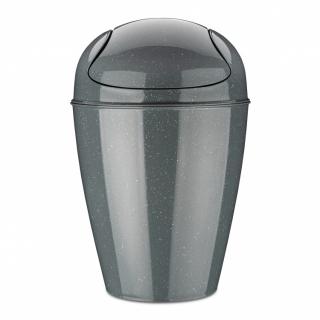 DEL S odpadkový koš s odklápěcím víkem 5l šedý Organic KOZIOL (barva-šedá Organic)