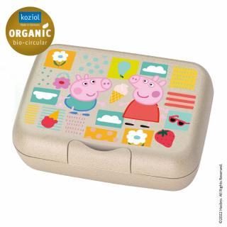 Prasátko Peppa Candy L svačinový dětský box/ chlebníček písková Organic KOZIOL (Barva-písková Organic)