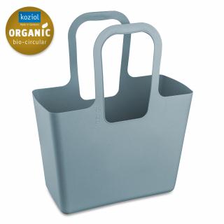 TASCHE XL plážová taška, zásobník, stojan na časopisy a noviny a na hračky Modrá Organic KOZIOL (Barva-květina modrá)