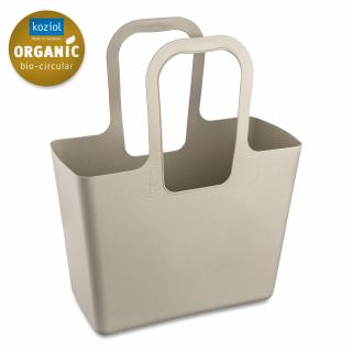 TASCHE XL plážová taška, zásobník, stojan na časopisy a noviny a na hračky Písková Organic KOZIOL (barva-pouštňí písek)