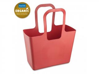 TASCHE XL plážová taška, zásobník, stojan na časopisy a noviny a na hračky Růžová Organic KOZIOL (barva-přírodní korál)