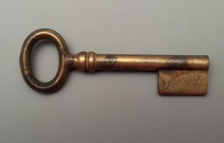 Klíč - POLOTOVAR (povrchová úprava antická mosaz), l=69mm