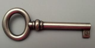 Nábytkový klíč starostříbrný, l=77mm