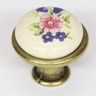 PORCELÁNOVÁ KNOPKA PR.29mm - STAROZLATO