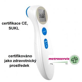 306 digitální bezkontaktní lékařský infra teploměr, certifikace CE, SÚKL