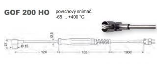GOF 200 HO povrchový snímač teploty pro pevné povrchy