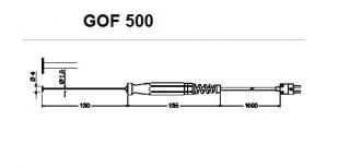 GOF 500 povrchový snímač teploty pro pevné a rovné kovové povrchy