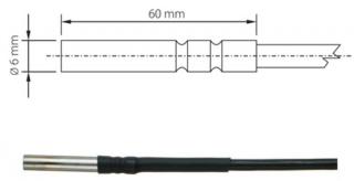 Pt1000TG68/E teplotní sonda, kabel 2 m, SN232E