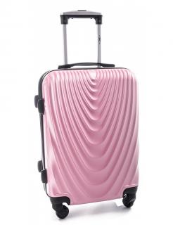 Cestovní kufr RGL 663 pudrový - L  61x43x25 cm