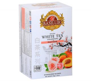 Basilur White Tea Peach Rose 20x1,5 g