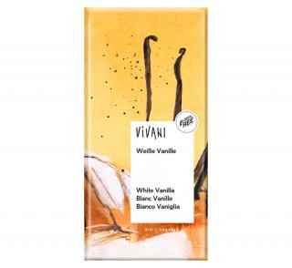 Bílá čokoláda vanilka 80 g BIO VIVANI