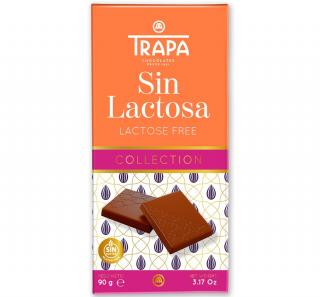 Čokoláda mléčná bez laktózy a lepku 90 g TRAPA