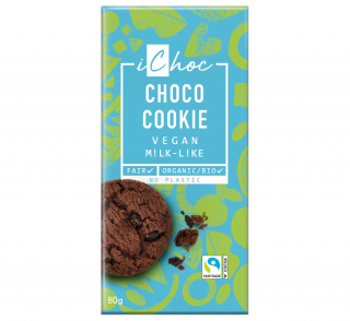 iChoc čokoláda cookie 80 g Bio vegan