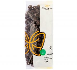 Křupky karob-kokos 140 g NATURAL J.