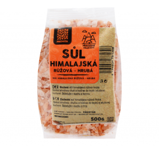 Sůl Himálajská růžová hrubá 500 g PROVITA