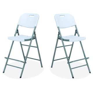 Skládací barová bistro židle (Víceúčelová skládací bistro židle vhodná pro jakýkoliv event. Lehká, pevná a robustní konstrukce. Barová židle nabízející odolný a praktický design)