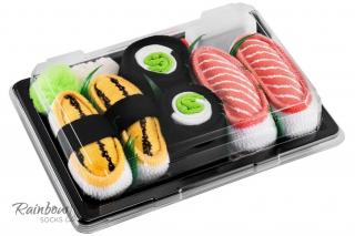 Dětské stylové ponožky Sushi Box (Tamago, Salmon, Cucumber) Velikost: EU 24-29