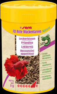 Sera FD Mückenlarven - patentky 100 ml (Sera FD Bloodworms Nature 100ml - larvy pakomárů)