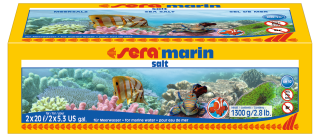 Sera marine salt 1.300g (mořská sůl) (Sera mořská sůl 1,3Kg na 40 litrů)