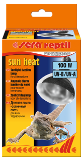 Sera reptil sun heat 100W (Sera žiarivka pro sluneční denní světlo 100W)