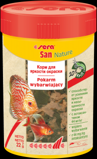 Sera San Nature 100ml (Sera San Nature 100ml | Krmení pro akvarijní rybičky)