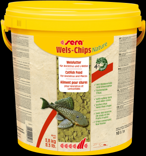 Sera Wels-Chips Nature 10L (Sera Catfish / Wels chips Nature 10 L (3,8 kg))