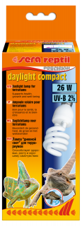 Sera žiarovka reptil daylight compact 26W (Sera denné osvetlenie terárií 2% UV-B 26W)