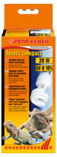 Sera žiarovka reptil desert compact 20W (Sera osvetlenie púštnych terárií 10% UV-B 20W)